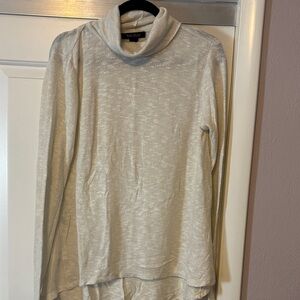 White House Black Market Cream Turtleneck Sweater